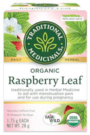 Traditional Medicinals - Org Raspberry Leaf Tea 16 Tbags - Limolin 
