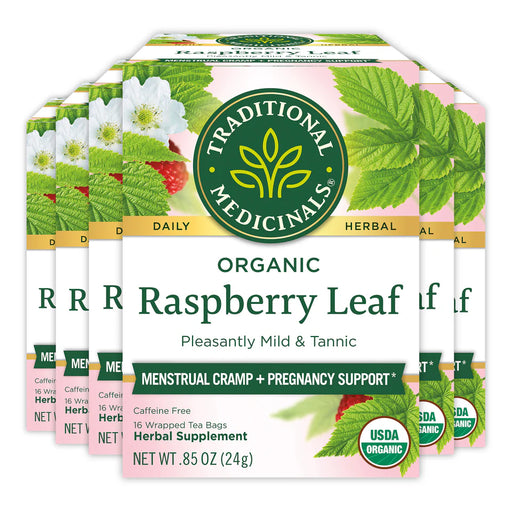 Traditional Medicinals - Org Raspberry Leaf Tea 16 Tbags - Limolin 