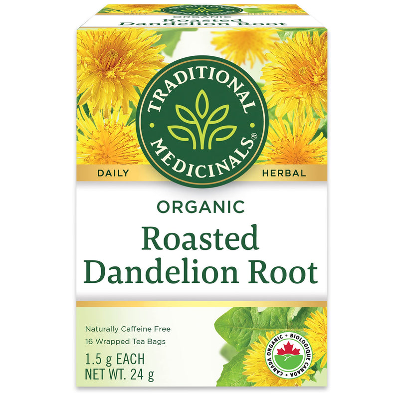 Traditional Medicinals - Org Roast Dandelion Tea 16 Tbags - Limolin 