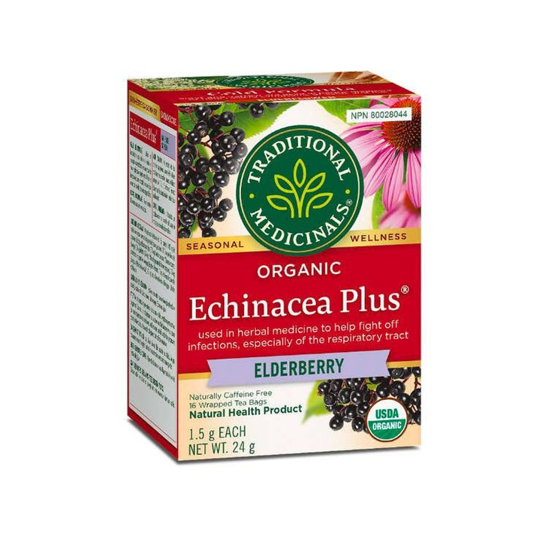 Traditional Medicinals - Organic Echinacea Plus 16 Tbags - Limolin 