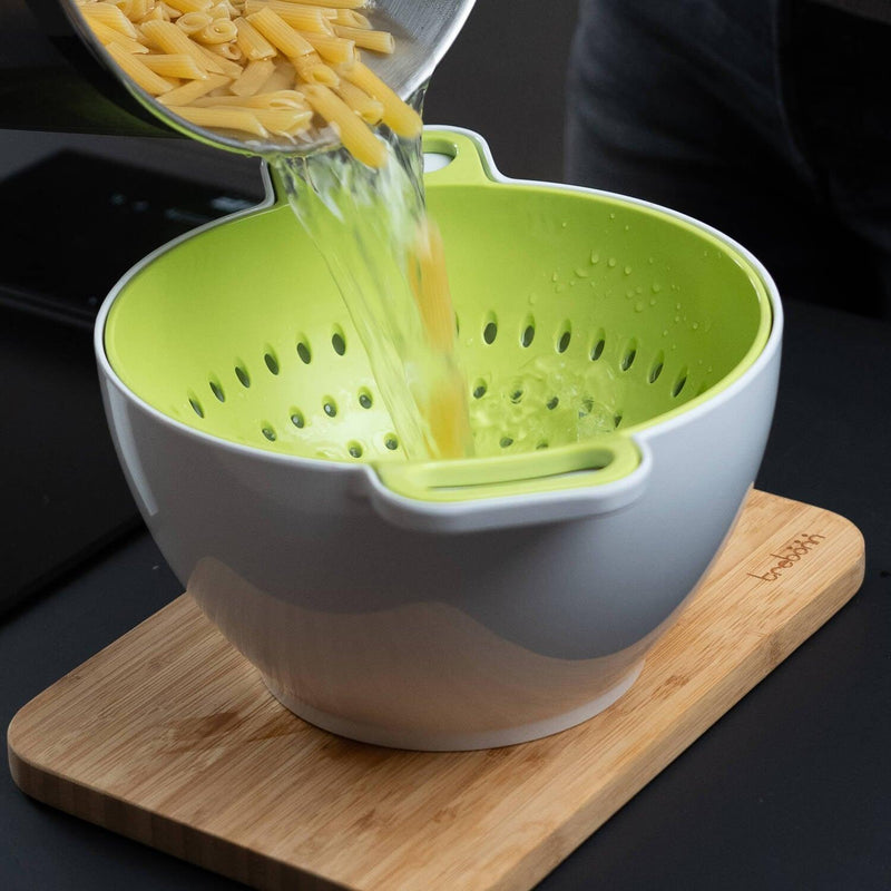 Trebonn - Duo Rinse & Serve Large White, Green - Limolin 