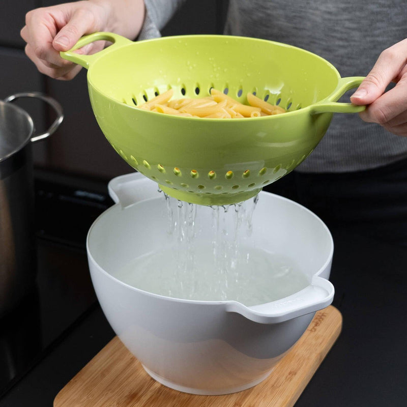 Trebonn - Duo Rinse & Serve Large White, Green - Limolin 