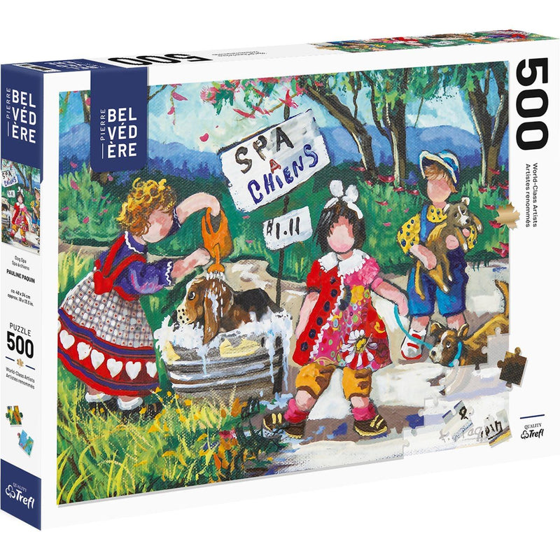 Trefl - P Paquin - Dog Spa (500-Piece Puzzle) - Limolin 