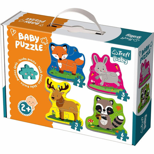 Trefl - Puzzle 3 - 4 - 5 - 6: Forest Animals - Limolin 