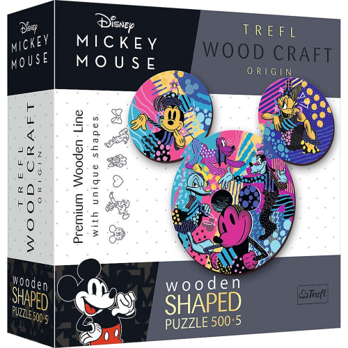 Trefl - Puzzle - Disney Mickey Mouse - Woodcraft - 500Pc - Limolin 
