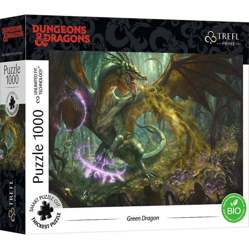 Trefl - Puzzle - Dungeon & Dragons - The Hunt For The Green Dragon - 1000Pc - Limolin 