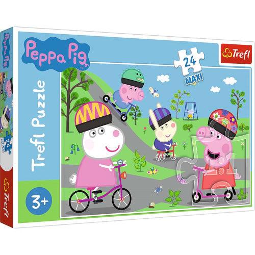 Trefl - Puzzle - Maxi Peppa Active Day - 24Pieces - Limolin 