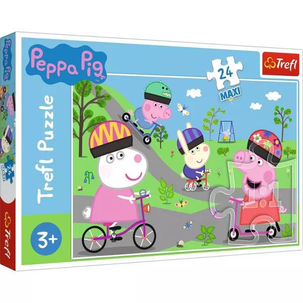Trefl - Puzzle - Maxi Peppa Active Day - 24Pieces - Limolin 