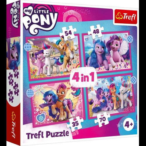 Trefl - Puzzle - My Little Pony 4In1 54/48/35/70 Pcs - Limolin 