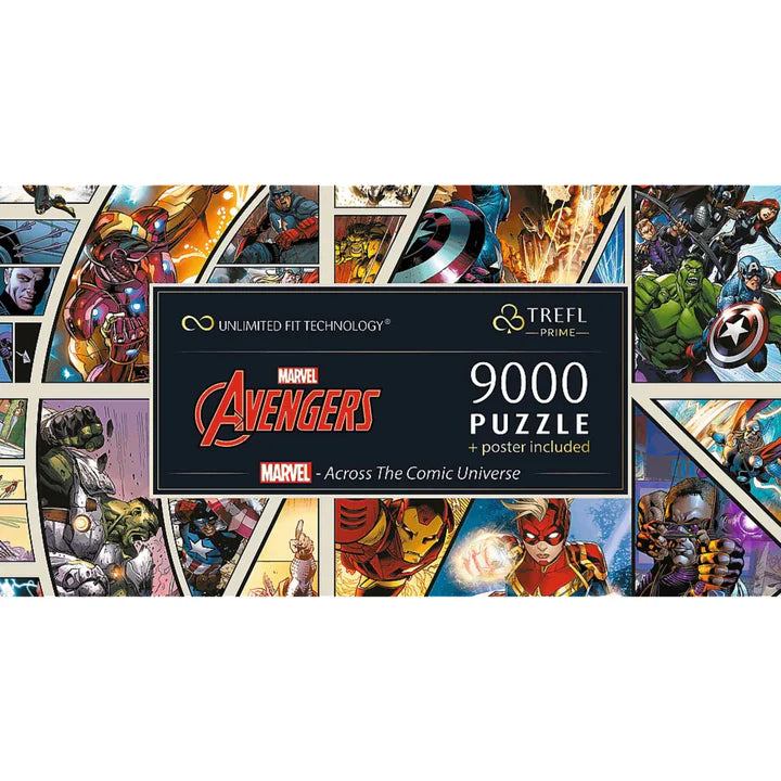 Trefl - PUZZLE - PRIME UFT - MARVELACROSS THE COMIC UNIVERSE - 9000pcs