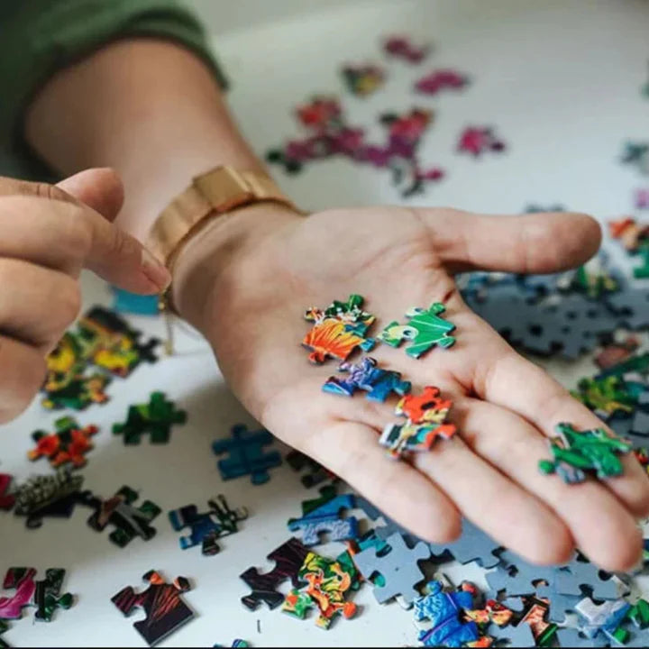 Trefl - PUZZLE - WOODCRAFT- ANCIENT RED DRAGON - 500+1pcs