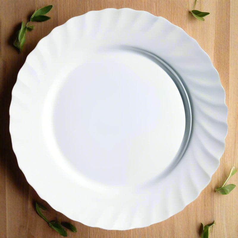 Luminarc Trianon White Dinner Plate, 27 cm