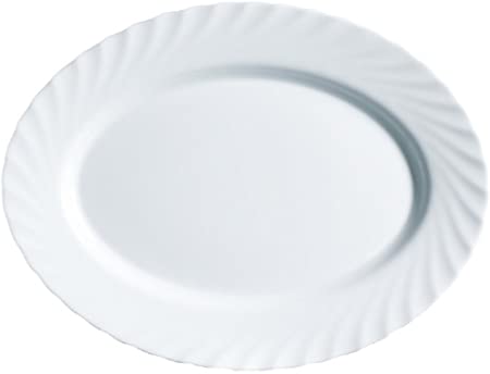 Luminarc - Trianon - Oval Serving Platter | 13.8 in. / 35 cm