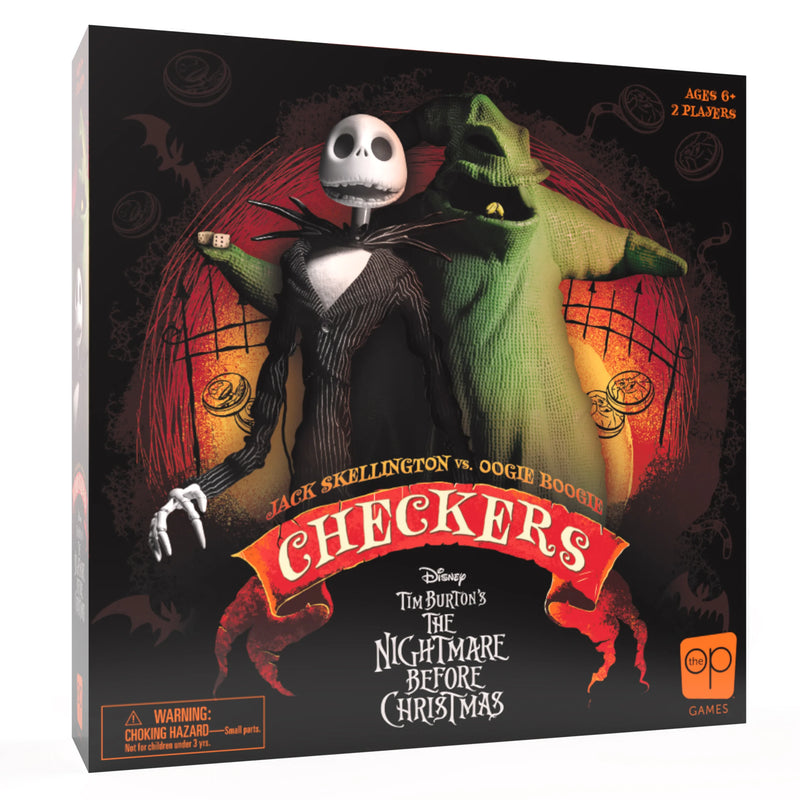 USAopoly - Checkers & Tic Tac Toe - Disney - Nightmare Before Christmas - Limolin 