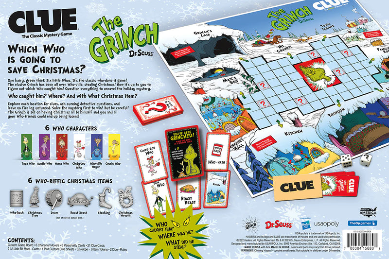 USAopoly - Clue - Dr Seuss The Grinch - Limolin 