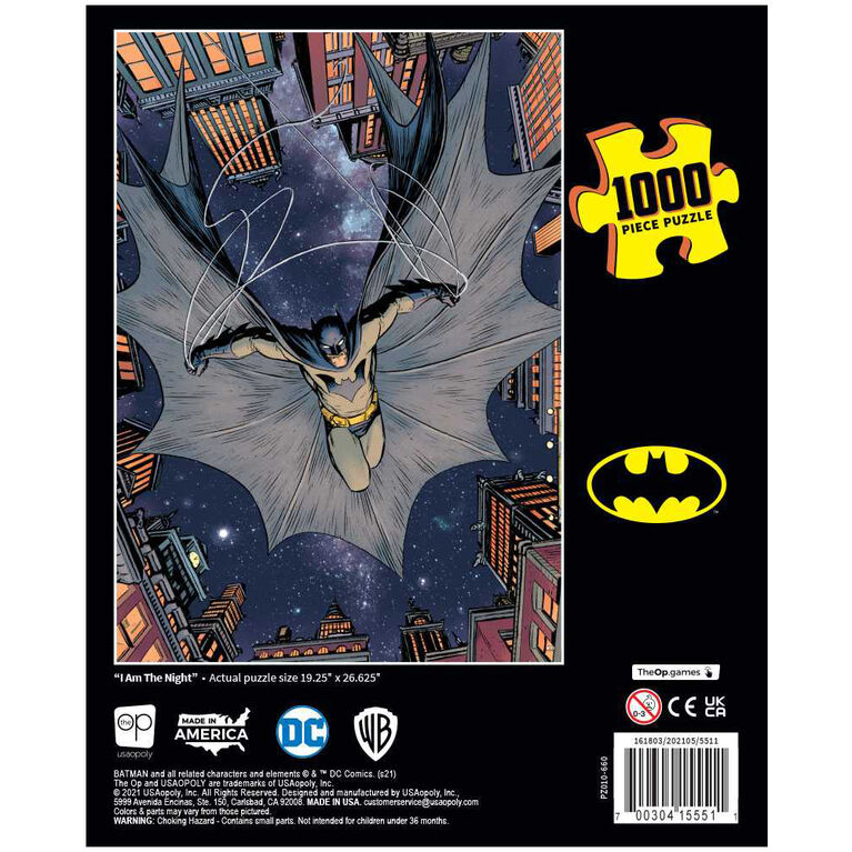 USAopoly - Puzzle - Batman I Am The Night (1000-Piece Puzzle) - Limolin 