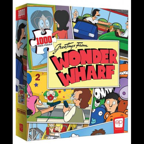 USAopoly - Puzzle - Bob's Burgers Greetings From Wonder Wharf (1000-Piece Puzzle) - Limolin 