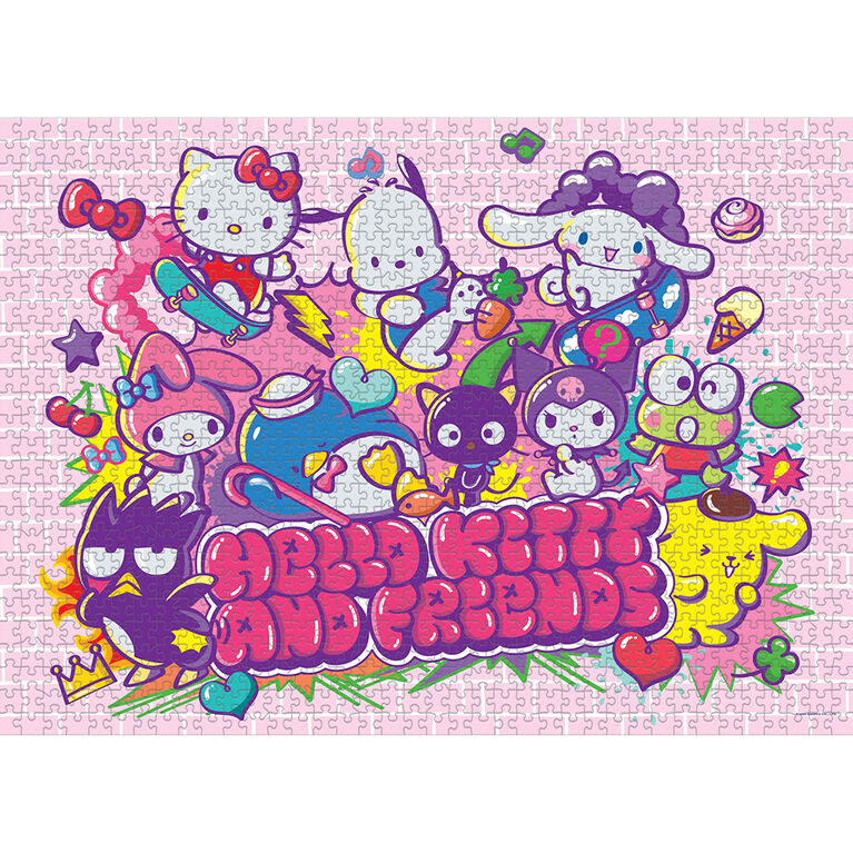 USAopoly - Puzzle - Hello Kitty And Friends Tokyo Skate (1000 Piece Puzzle) - Limolin 