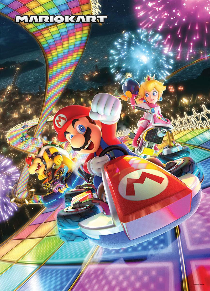 USAopoly - Puzzle - Mario Kart Rainbow Road (1000-Piece Puzzle) - Limolin 