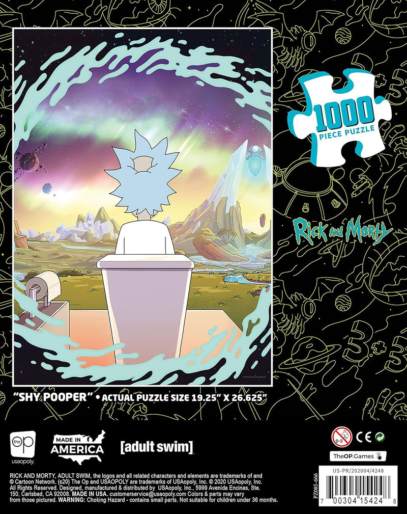 USAopoly - Puzzle - Rick And Morty - Shy Pooper (1000-Piece Puzzle) - Limolin 