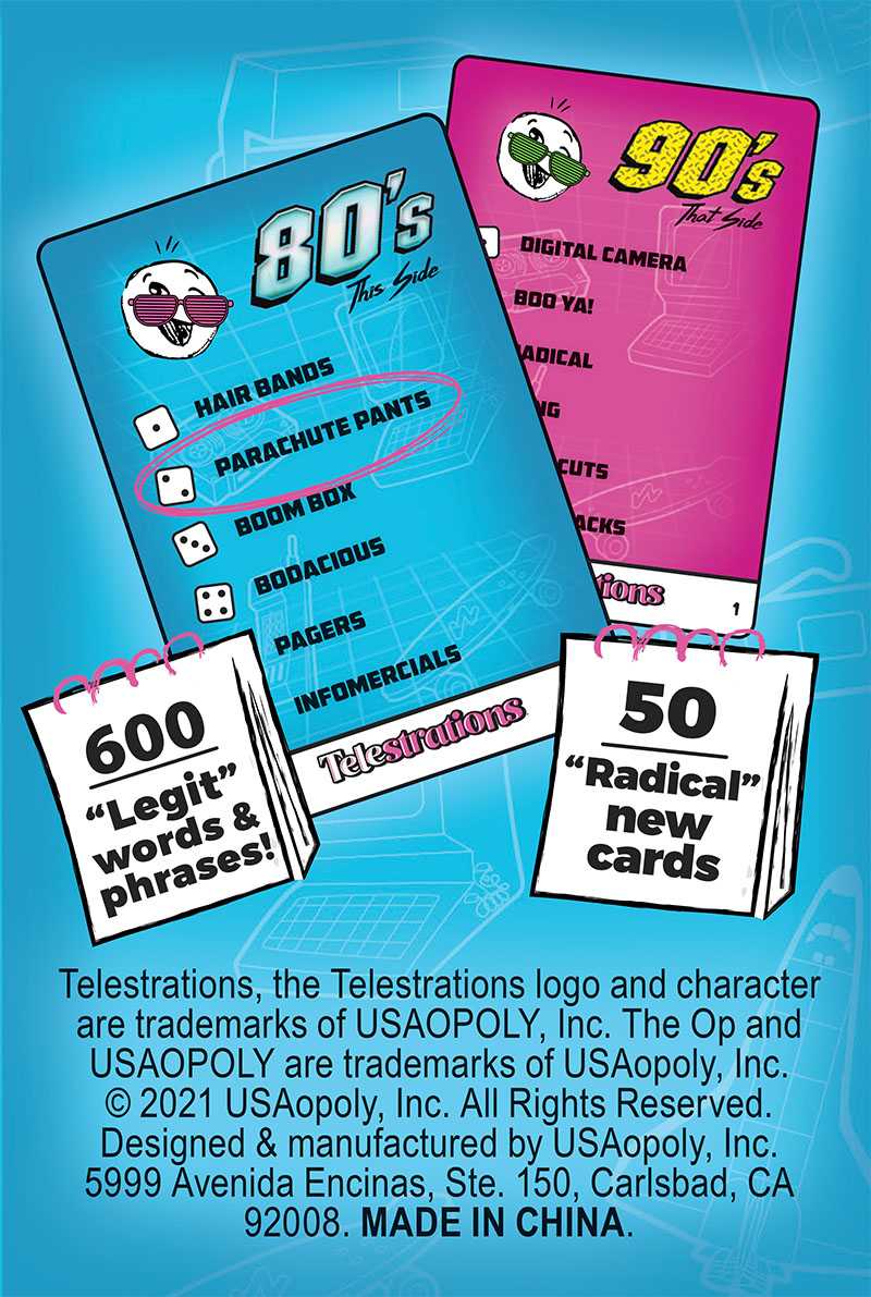 USAopoly - Telestrations - 80's And 90's Expansion Pack - Limolin 