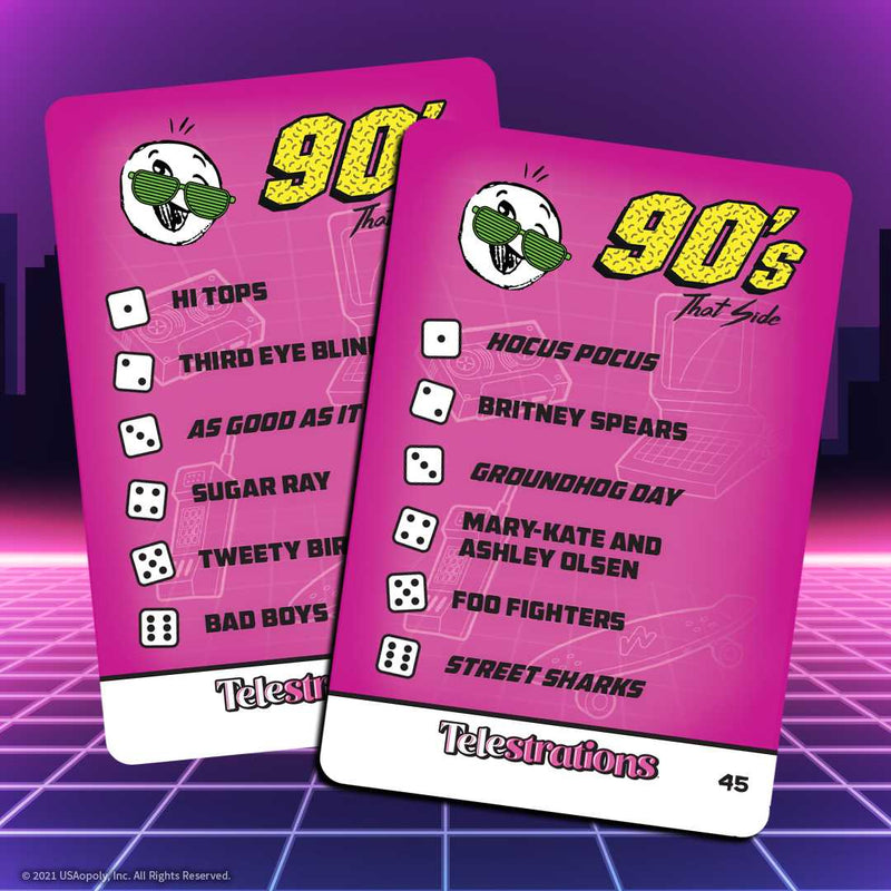 USAopoly - Telestrations - 80's And 90's Expansion Pack - Limolin 