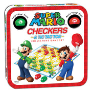 USAopoly - Tic Tac Toe/Checkers - Super Mario Vs Luigi - Limolin 