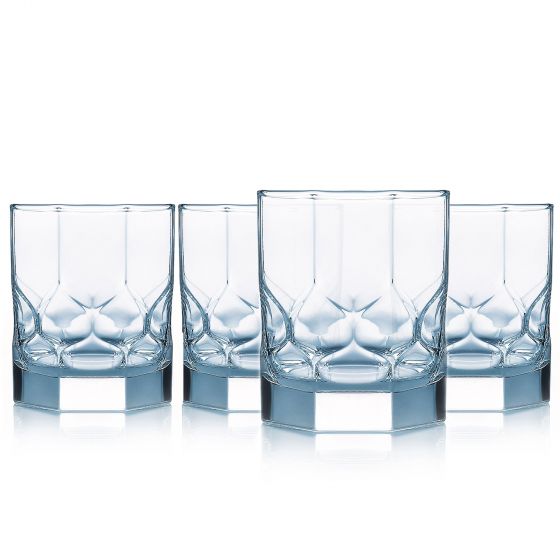 Luminarc - Topaz - 4-Piece Old Fashioned Glass Set | 10 fl oz / 296 mL