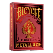 United States Playing Card - Bicycle - Metalluxe - Holiday Red - Limolin 