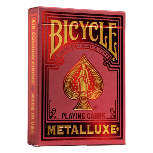 United States Playing Card - Bicycle - Metalluxe - Holiday Red - Limolin 