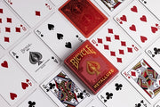 United States Playing Card - Bicycle - Metalluxe - Holiday Red - Limolin 