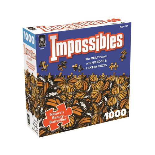 University Games - 1000Pc Puzzle - Impossibles - Nature'S Beauty - Butterflies - Limolin 