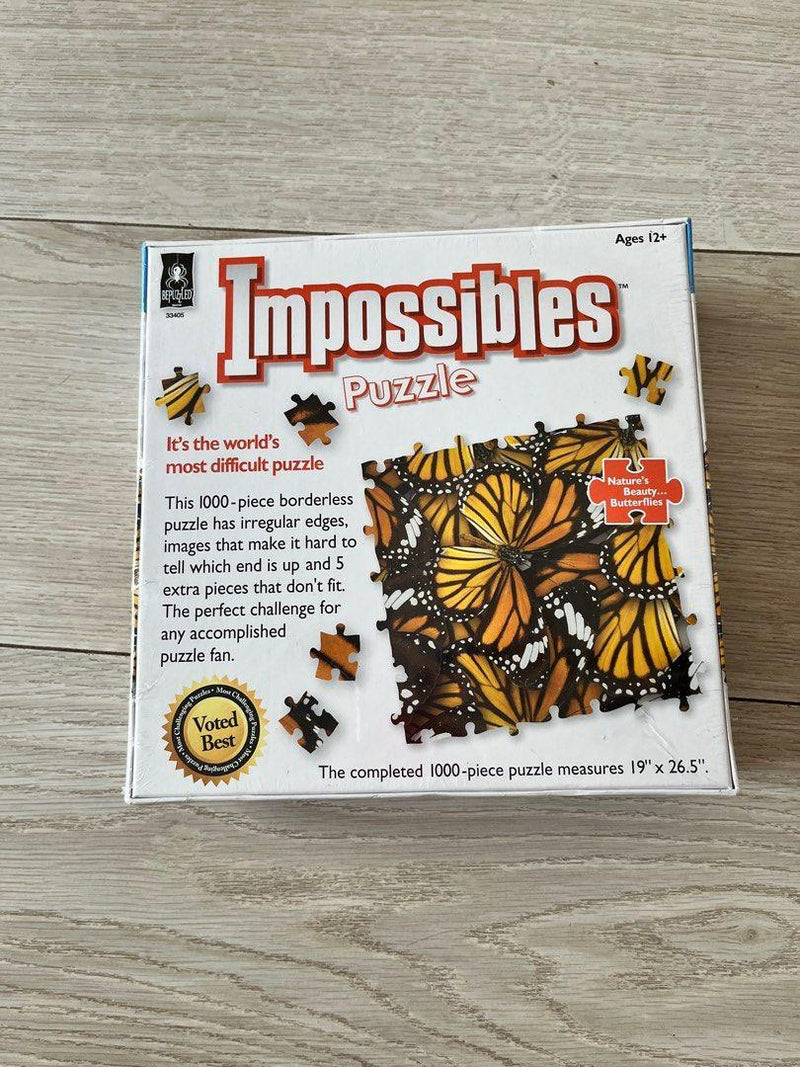 University Games - 1000Pc Puzzle - Impossibles - Nature'S Beauty - Butterflies - Limolin 