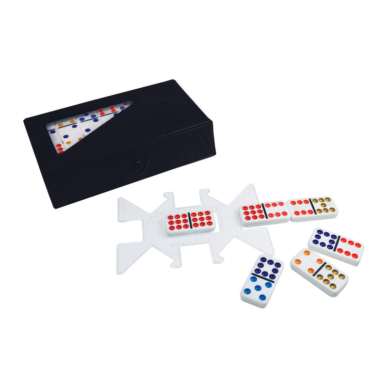 University Games - Chickenfoot - Double 9 - Color Dot - Dominoes - Limolin 