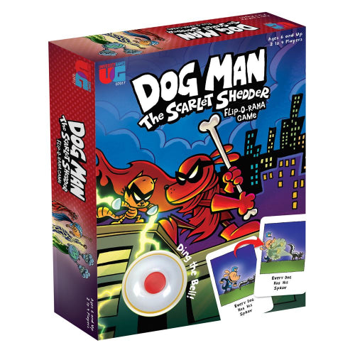 University Games - DOG MAN SCARLET SHEDDER FLIP-O-RAMA GAME - Limolin 