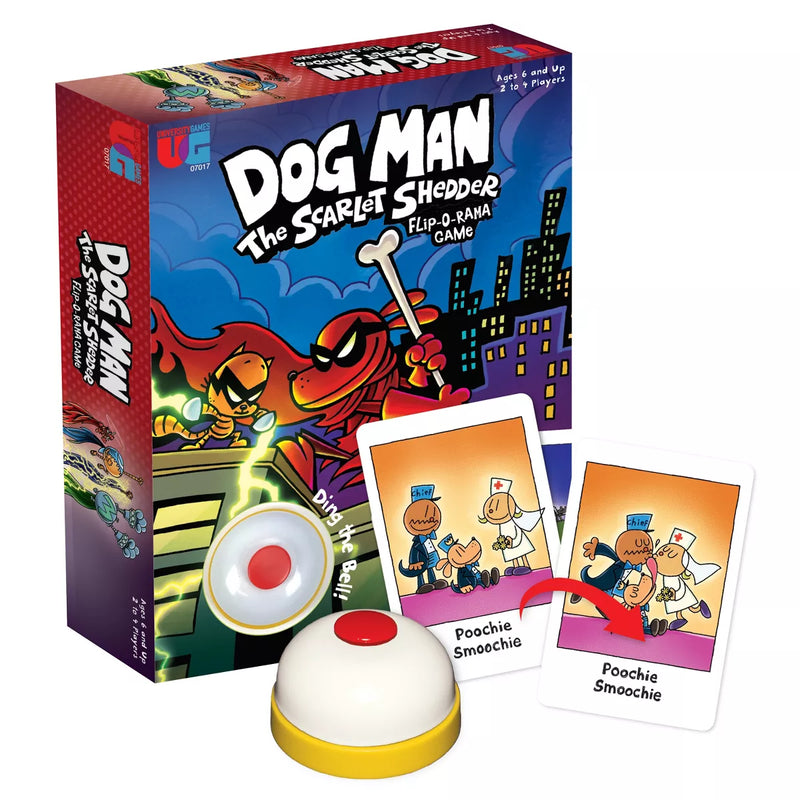University Games - DOG MAN SCARLET SHEDDER FLIP-O-RAMA GAME - Limolin 