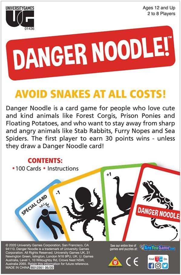 University Games - Danger Noodle - Card Game - Limolin 