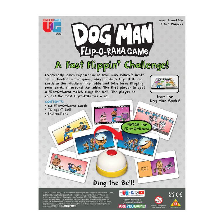 University Games - Dog Man - Flip-O-Rama Card Game - Limolin 