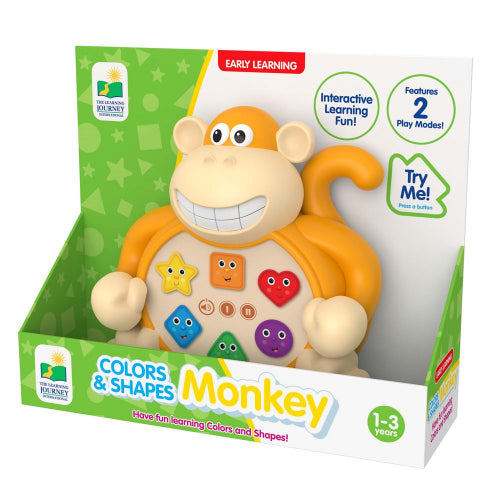 University Games - EARLY LEARNING ANIMALS - COLORS & SHAPES MONKEY - Limolin 