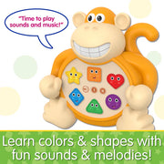 University Games - EARLY LEARNING ANIMALS - COLORS & SHAPES MONKEY - Limolin 