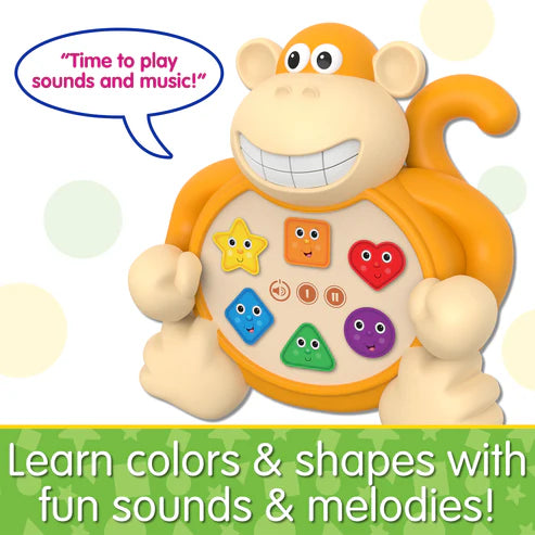 University Games - EARLY LEARNING ANIMALS - COLORS & SHAPES MONKEY - Limolin 