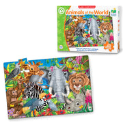 University Games - Jumbo Floor Puzzles - Animals of The World - Limolin 