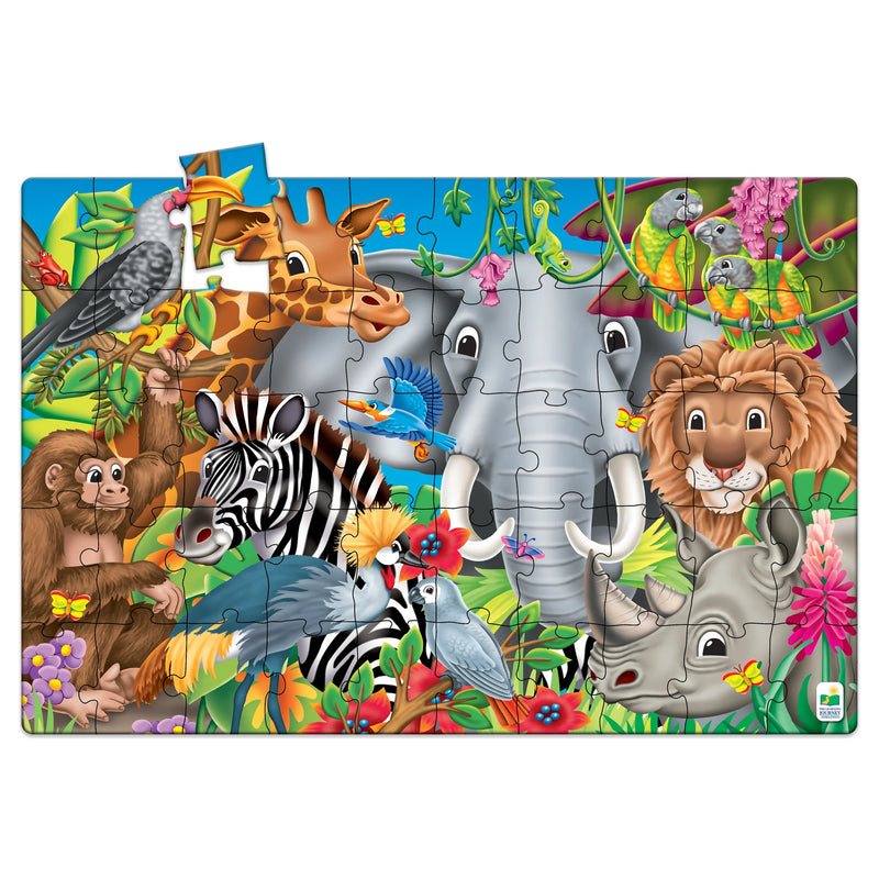 University Games - Jumbo Floor Puzzles - Animals of The World - Limolin 