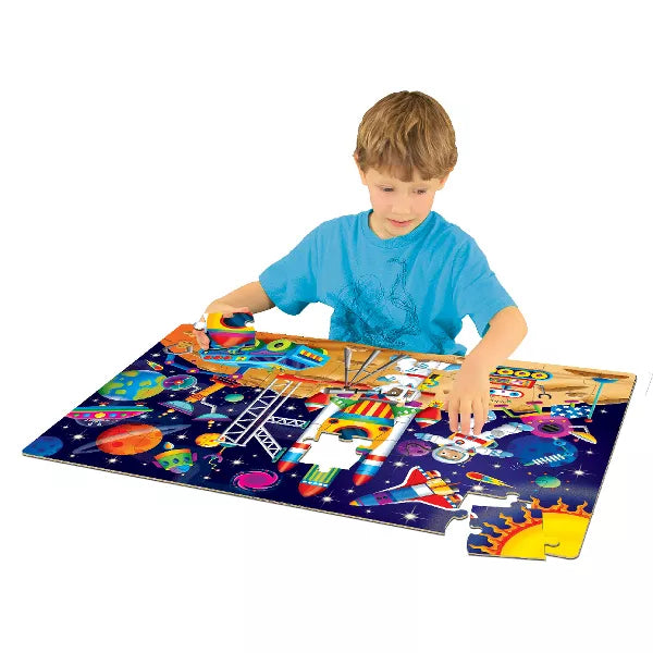 University Games - Jumbo Floor Puzzles - Out In Space - Limolin 