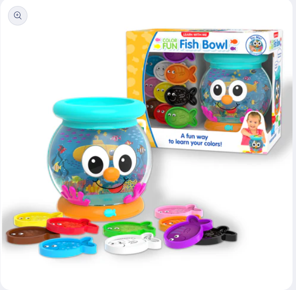 University Games - Learn With Me - Color Fun Fish Bowl - Limolin 