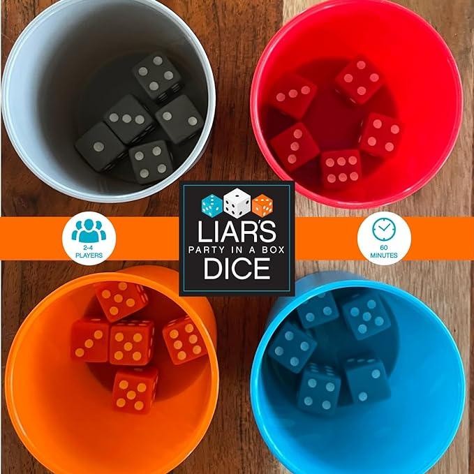 University Games - Liar'S Dice Party In A Box - Limolin 