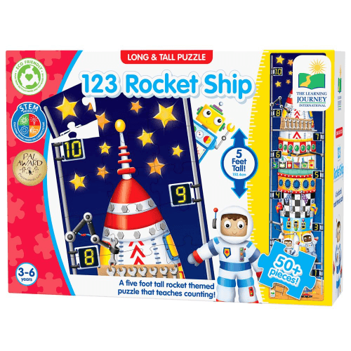 University Games - Long & Tall Puzzles - 123 Rocketship - Limolin 