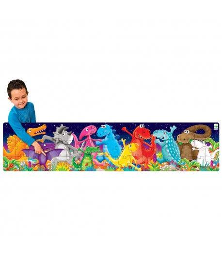 University Games - Long & Tall Puzzles - Color Dancing Dinos - Limolin 