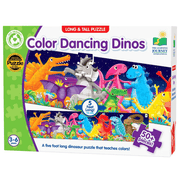 University Games - Long & Tall Puzzles - Color Dancing Dinos - Limolin 