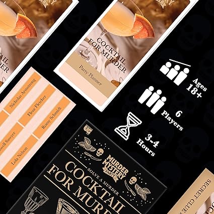 University Games - MURDER MYSTERY - Cocktail for Murder - Limolin 